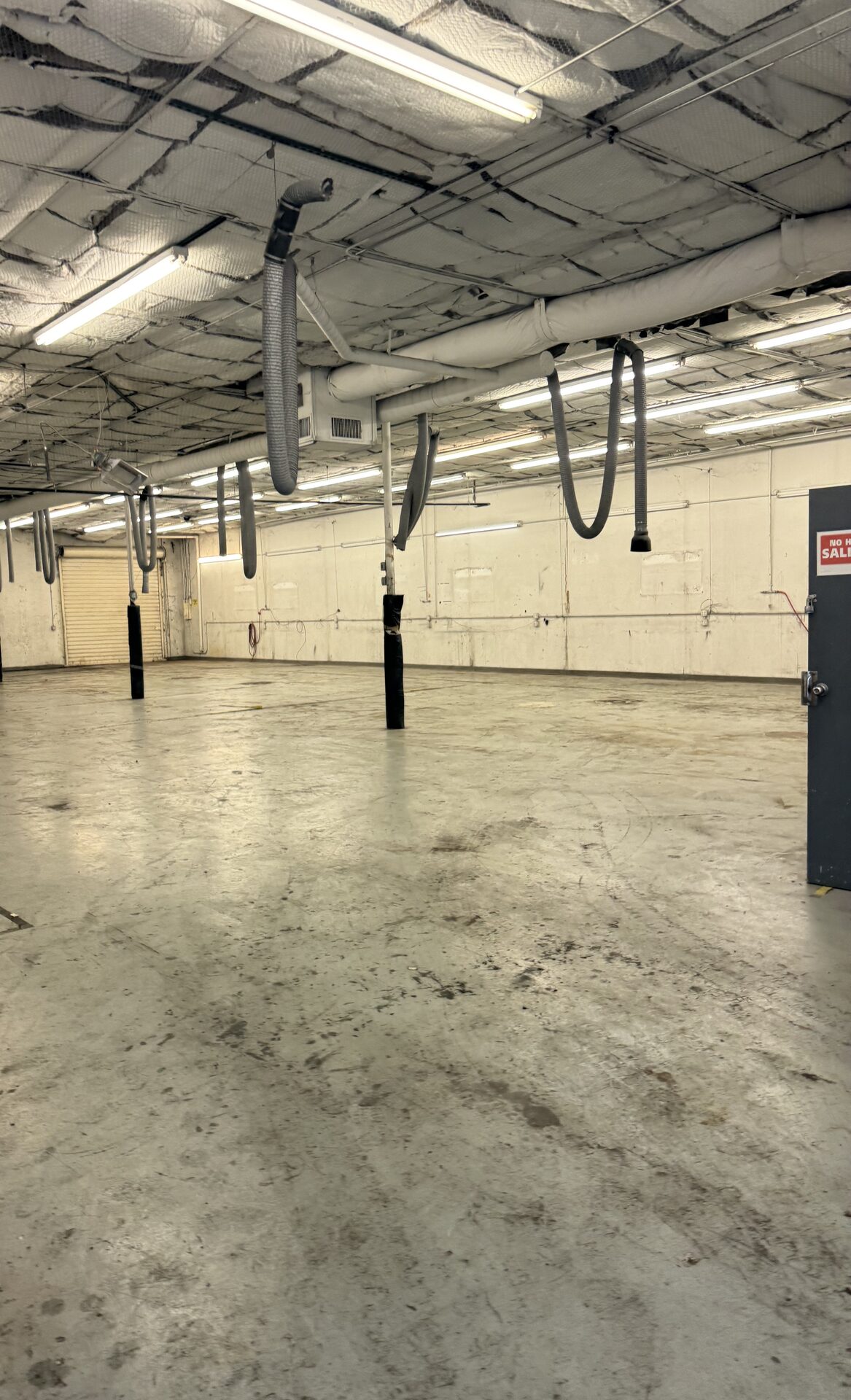 400 Bishop Ave before renovation — rough existing warehouse conditions, Richardson TX