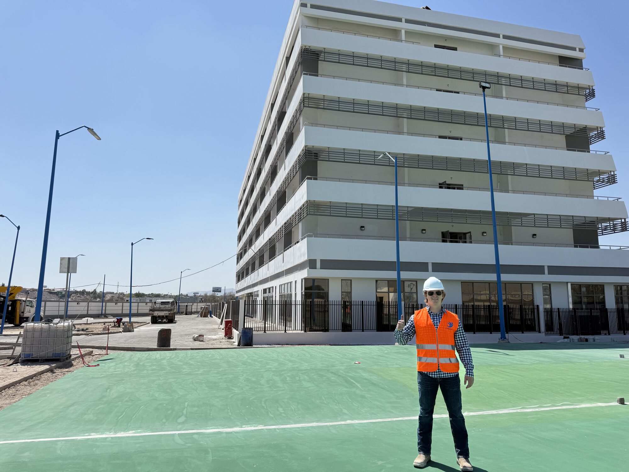 Foxconn manufacturing campus — on-site construction coordination visit, Ciudad Juárez Mexico