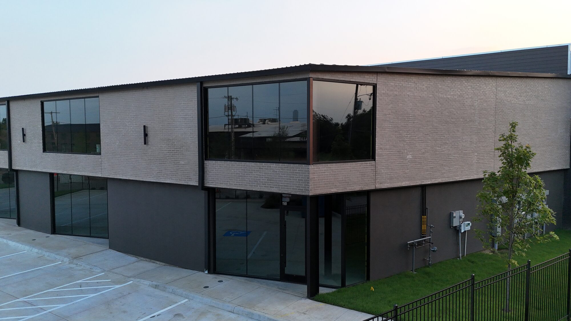 4767 Iberia ground-up office/flex building — completed interior finish-out, Dallas TX 75207