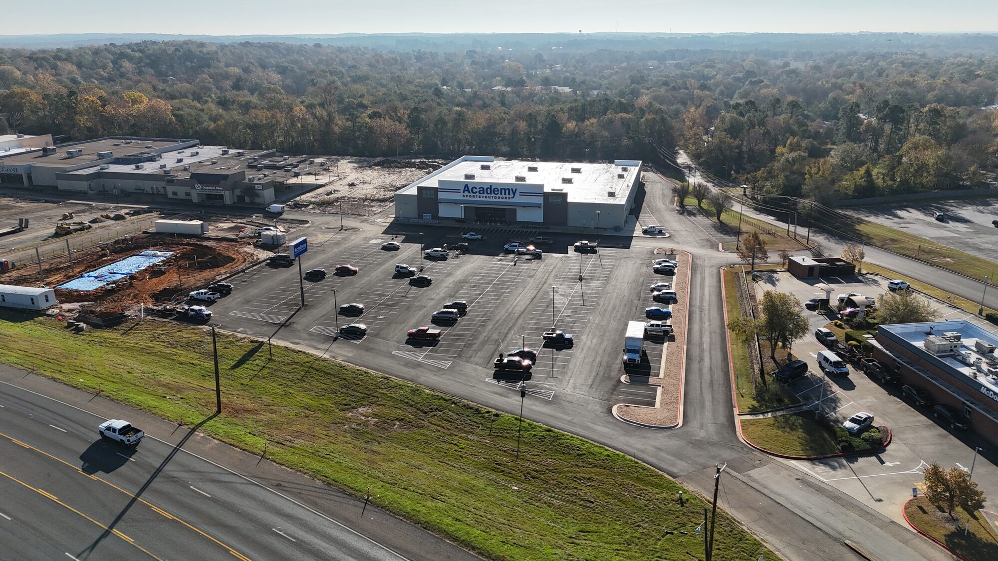 Palestine Mall after redevelopment — completed Academy Sports + Outdoors conversion, Palestine TX
